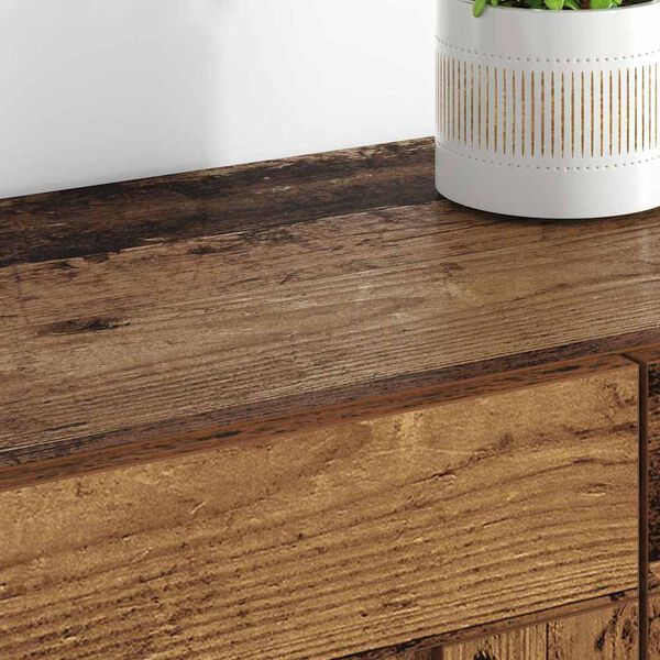 vidaXL Cabinet suspendat Pe perete 2 pcs Lemn vechi 69,5 x 34 x 90 cm