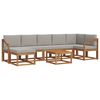 vidaXL Set de canapele de exterior 8 pcs Gri natural și deschis