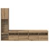 vidaXL Unitate TV de Perete 4 pcs Stejar Artizanal Lemn compozit