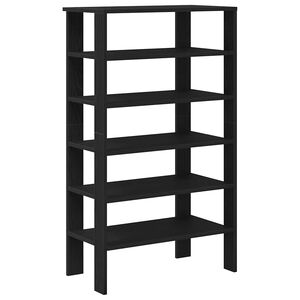 vidaXL Pantofar, negru, 61x32x105 cm, lemn prelucrat