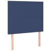 vidaXL Pat box spring cu saltea, albastru, 90x190 cm, textil