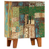 vidaXL Dulap sculptat manual, 60x30x75 cm, lemn masiv reciclat