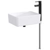 vidaXL Chiuvetă de baie Negru mat 40,5 x 30,5 x 13 cm Metal