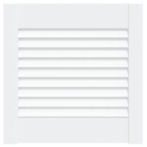 vidaXL Ușă de dulap design lambriu, alb, 39,5x39,4 cm, lemn masiv pin