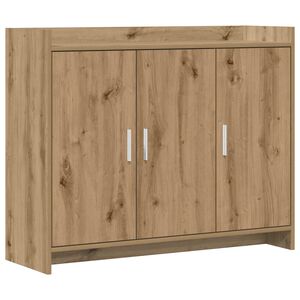 vidaXL Bufet Stejar Artizanal 98,5 x 33 x 80 cm Lemn prelucrat