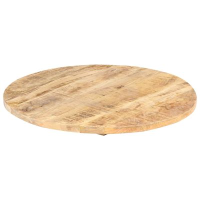 vidaXL Blat de masă, 60 cm, lemn masiv mango, rotund, 25-27 mm