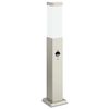 vidaXL St&acirc;lp luminos cu senzor, 50 cm, oțel inoxidabil, IP44