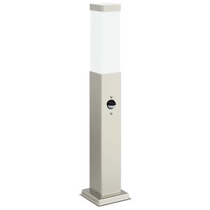 vidaXL St&acirc;lp luminos cu senzor, 50 cm, oțel inoxidabil, IP44