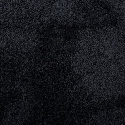 vidaXL Covor „OVIEDO”, fire scurte, negru, Ø 200 cm