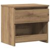 vidaXL Noptiera Artisan Stejar 40x30x39 cm Lemn prelucrat