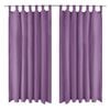 vidaXL Draperii micro-satin cu bride, 2 buc, 140 x 245 cm, violet