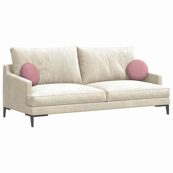 vidaXL Perne de Șezut 2 pcs Roz Ø 40 x 13 cm Catifea