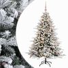 vidaXL Brad de Crăciun artificial cu glob 120 cm 150 LED-uri Alb cald