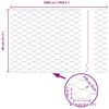 vidaXL St&acirc;lp de gard. Gri 50 x 0,8 m (plasă de 50 mm) Oțel și PVC