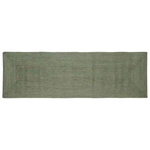vidaXL Covoare de zonă Dreptunghiular Verde măsliniu 80 x 200 cm Iută