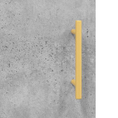 vidaXL Dulap înalt, gri beton, 69,5x31x115 cm, lemn prelucrat