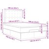 vidaXL Cadru de pat otoman cu saltea Taupe 120x190 cm Material