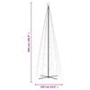 vidaXL Brad de Crăciun conic, 1400 LED-uri, albastru, 160x500 cm