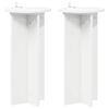 vidaXL Suport pentru plante 2 pcs Alb &Oslash;29,5 x 60 cm Lemn prelucrat