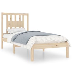 vidaXL Cadru de pat single, 90x190 cm, lemn masiv