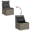 vidaXL Set de canapele pentru grădină 8 pcs Gri Rattan poli