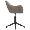 vidaXL Scaune de masă pivotante, 4 buc., gri deschis, catifea