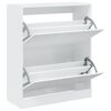 vidaXL Pantofar, alb, 80x34x96,5 cm, lemn compozit