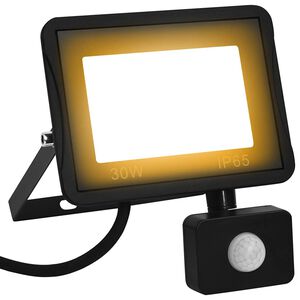 vidaXL Proiector LED cu senzor, 30 W, alb cald