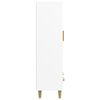 vidaXL Dulap înalt, alb, 70x31x115 cm, lemn compozit