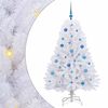 vidaXL Brad de Crăciun artificial cu ramuri articulare Alb 150 cm