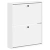 vidaXL Dulap pentru pantofi montat pe perete BREDA 71 x 17 x 86 cm Alb