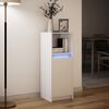 vidaXL Dulap cu LED, alb, 38x34x100 cm, lemn prelucrat
