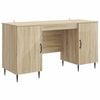 vidaXL Birou Stejar Sonoma 142,5 x 50 x 75 cm Lemn prelucrat