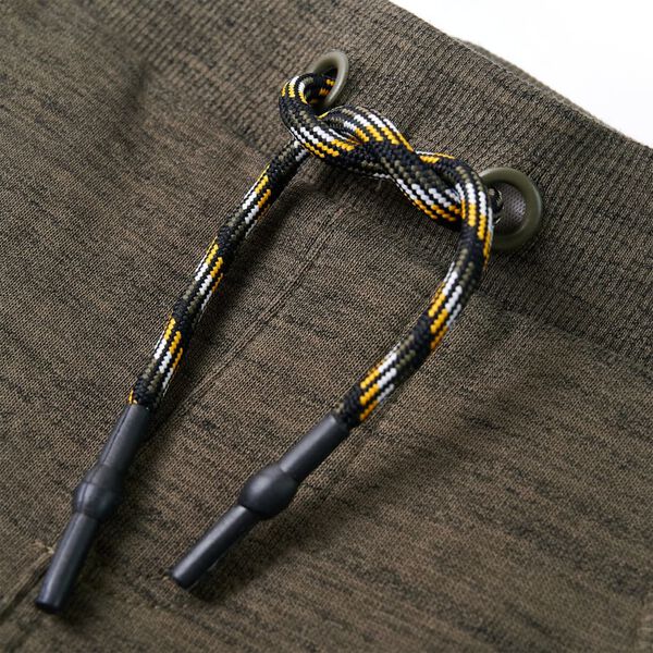 Pantaloni de trening pentru copii, kaki &icirc;nchis melanj, 128