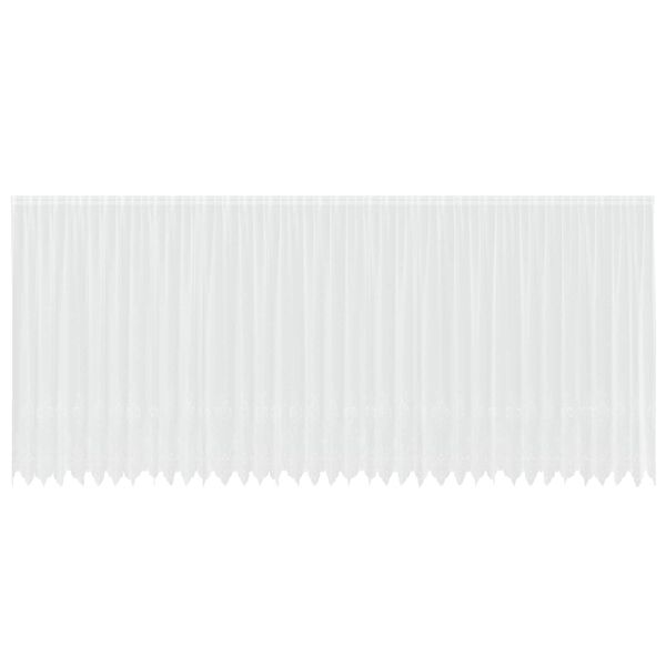 vidaXL Cortină din Dantelă cu perdele Alb 900 x 240 cm Poliester