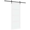 vidaXL Ușă glisantă ORKDAL 93 x 232 cm Lemn prelucrat Alb și negru