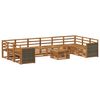 vidaXL Set de canapele de exterior 8 buc. natural Lemn Solid de Acacia