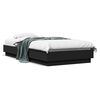 vidaXL Cadru de pat, negru, 90x190 cm, lemn prelucrat