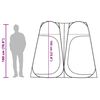 vidaXL Cort de intimitate pop-up, verde, impermeabil