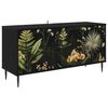 vidaXL Cabinet TV RHENEN 102 x 33 x 51 cm Stejar Negru Lemn prelucrat