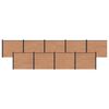 vidaXL Panou de Gardă 9 buc. 1524 x 146 cm WPC și Aluminiu Maro