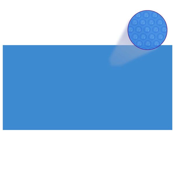 vidaXL Prelată piscină, albastru, 1200 x 600 cm, PE, dreptunghiular