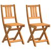 vidaXL Scaune Bistro pentru Exterior 2 buc. Lemn Solid de Acacia
