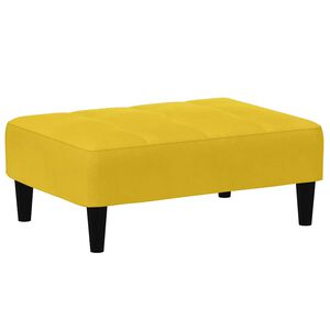 vidaXL Taburet, galben, 77x55x31 cm, catifea