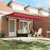vidaXL Cortina Retractabilă Roșu 450 &times; 350 cm Țesătură și Aluminiu