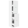 vidaXL Dulap de farmacie, alb, 40x41x174,5 cm, lemn prelucrat