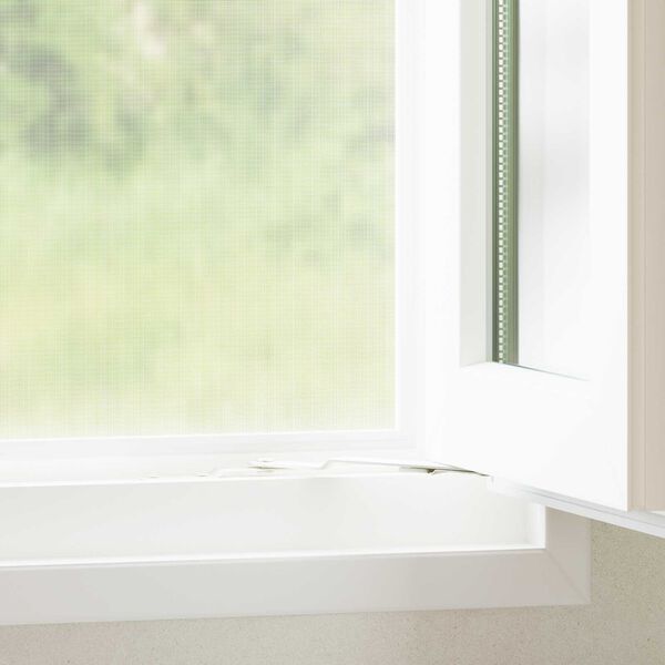 vidaXL Plasă anti-insecte Alb 112 x 2000 cm Oțel