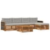 vidaXL Set de canapele de exterior 6 pcs Natural și gri deschis