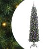 vidaXL Brad de Crăciun artificial Verde 180 cm PVC și oțel și plastic