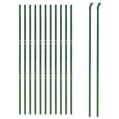 vidaXL Gard de plasă de sârmă, verde, 1,8x25 m